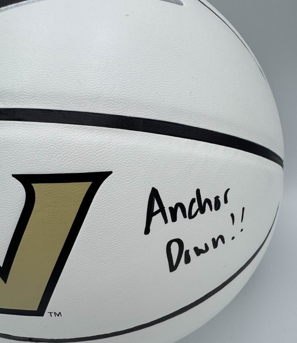 Tyler Tanner Signed Nike Vanderbilt Commodores Logo Basketball Autograph Bas K86 - Image 3
