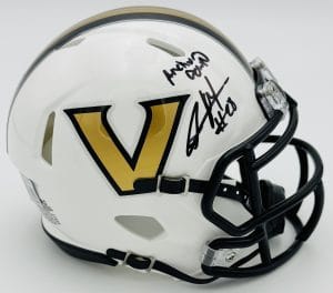 Sedrick Alexander autograph, Sedrick Alexander signed, Vanderbilt Commodores memorabilia, signed mini helmet, Vanderbilt collectible, BAS authenticated, autographed mini helmet, running back autograph, SEC football memorabilia, college football memorabilia, Commodores collectible, mini helmet display, NCAA memorabilia, Vanderbilt football autograph, Commodores running back