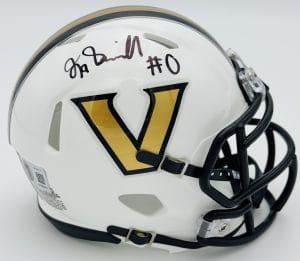 Junior Sherrill autograph, Junior Sherrill signed, Vanderbilt Commodores memorabilia, signed mini helmet, Vanderbilt collectible, BAS authenticated, autographed mini helmet, wide receiver autograph, SEC football memorabilia, college football memorabilia, Commodores collectible, mini helmet display, NCAA memorabilia, Vanderbilt football autograph, Commodores wide receiver