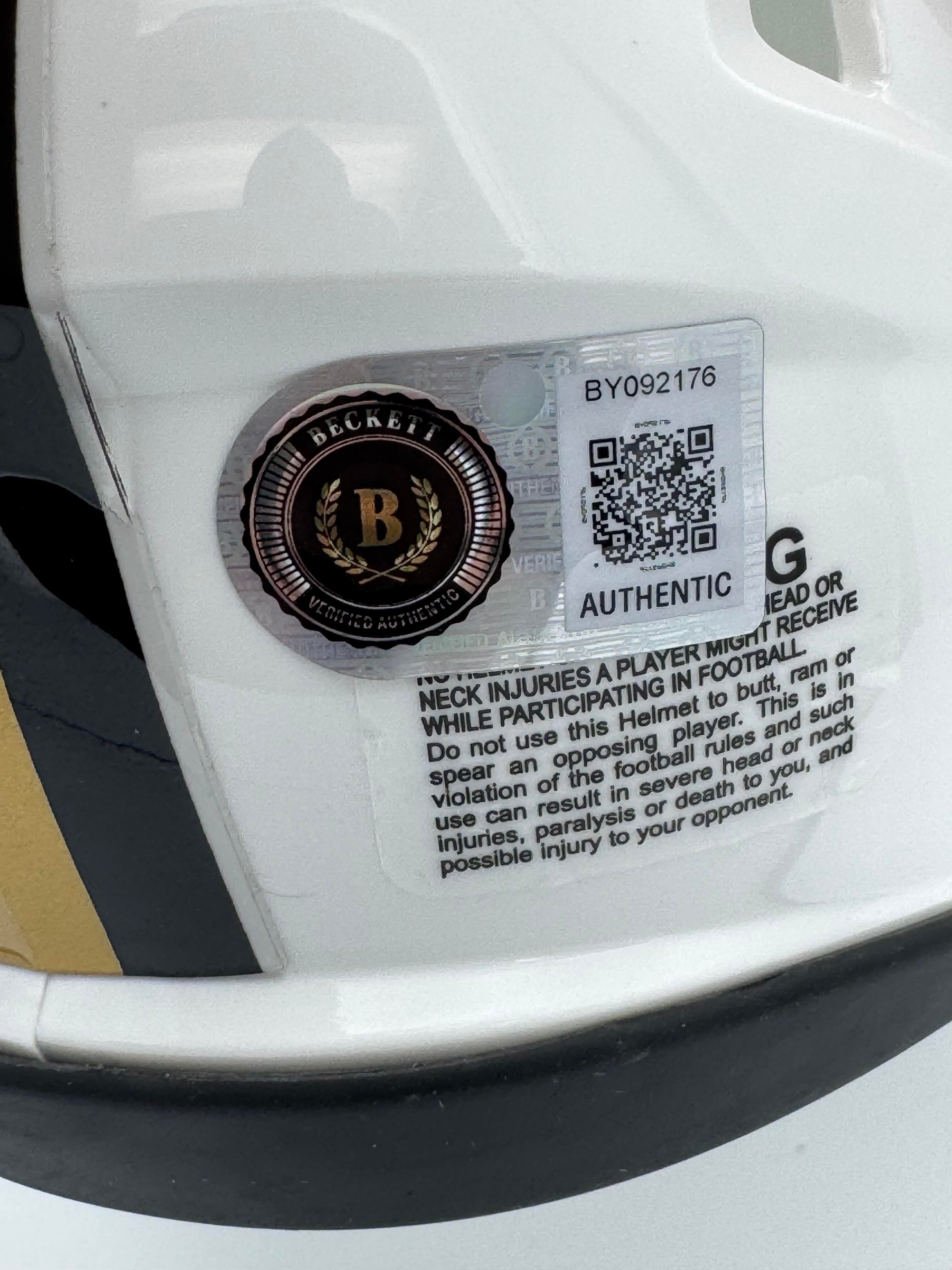 Junior Sherrill Sedrick Alexander Signed Vanderbilt Mini Helmet Autograph BAS K6 - Image 2