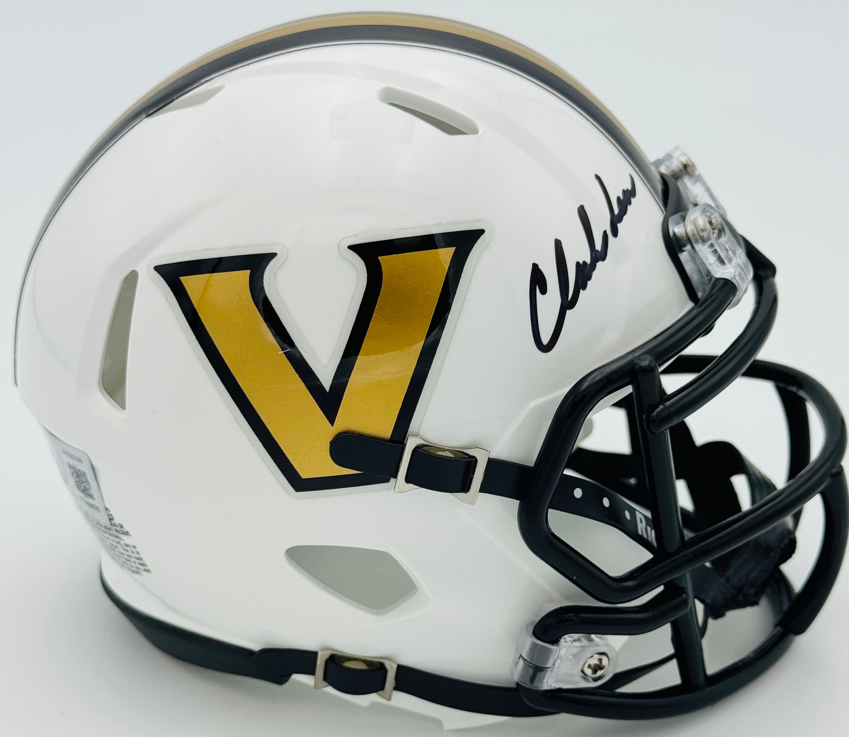 Clark Lea autograph, Clark Lea signed, Vanderbilt Commodores memorabilia, signed mini helmet, Vanderbilt collectible, BAS authenticated, autographed mini helmet, head coach autograph, SEC football memorabilia, college football memorabilia, Commodores collectible, mini helmet display, coaching autograph, Vanderbilt football autograph, SEC head coach