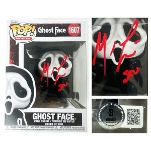 Matthew Lillard autograph, Matthew Lillard signed, Ghostface Funko Pop, Funko Pop 1607, Scream memorabilia, Stu Macher autograph, signed Funko Pop, BAS authenticated, autographed Funko, horror movie memorabilia, Scream autograph, Ghostface collectible, horror collectible, Funko Pop autograph, pop culture memorabilia