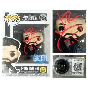 Jon Bernthal autograph, Jon Bernthal signed, The Punisher Funko Pop, Punisher glow in the dark Funko, Funko Pop 1635, Frank Castle autograph, signed Funko Pop, BAS authenticated, autographed Funko, Marvel memorabilia, Punisher autograph, The Punisher One Last Kill, Marvel collectible, Funko Pop autograph, pop culture memorabilia
