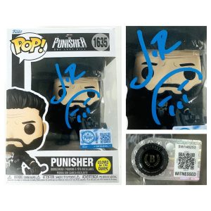 Jon Bernthal autograph, Jon Bernthal signed, The Punisher Funko Pop, Punisher glow in the dark Funko, Funko Pop 1635, Frank Castle autograph, signed Funko Pop, BAS authenticated, autographed Funko, Marvel memorabilia, Punisher autograph, The Punisher One Last Kill, Marvel collectible, Funko Pop autograph, pop culture memorabilia
