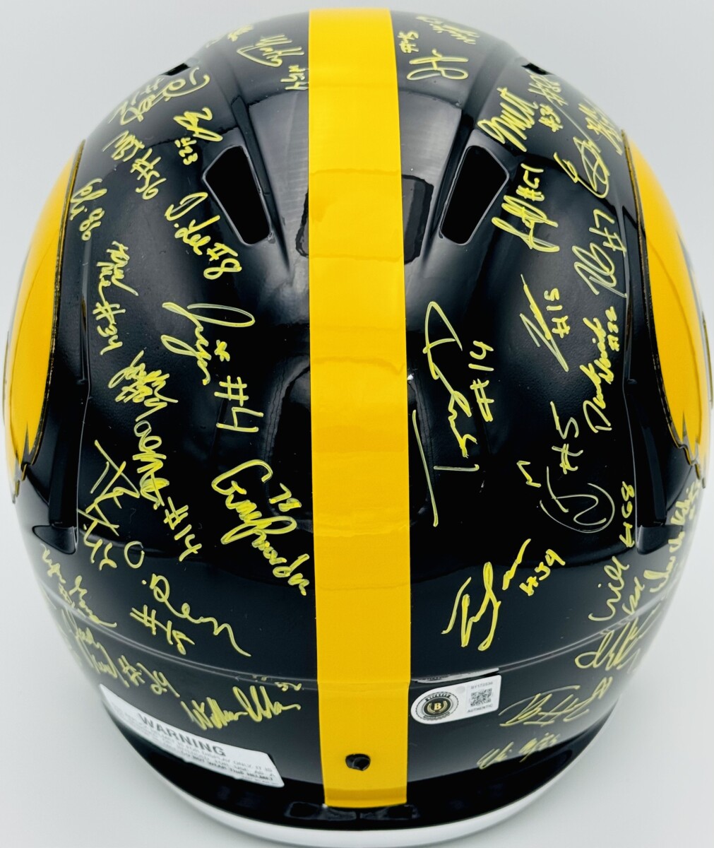 2026 Iowa Hawkeyes Signed Full Size Helmet Tony Diaz Vander Zee Autograph Bas J6 - Image 8