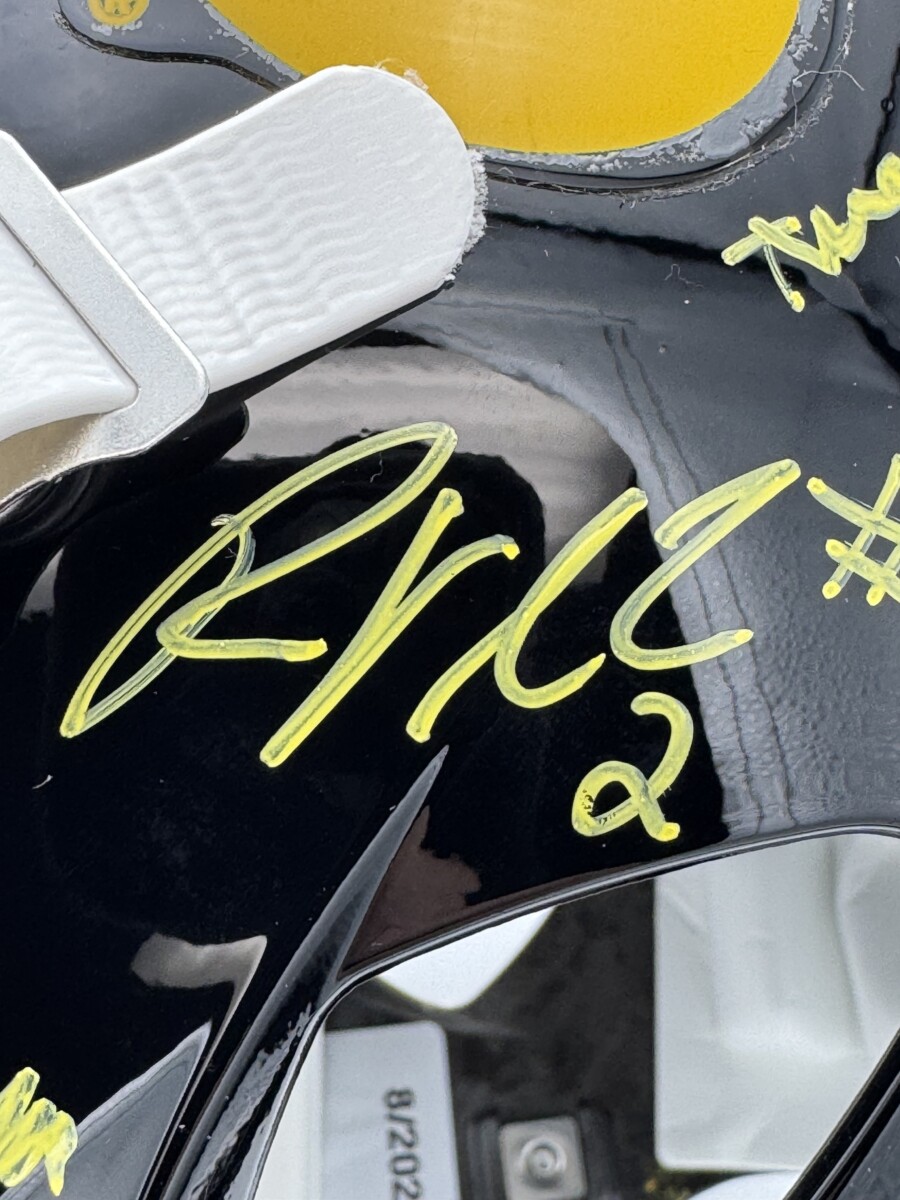 2026 Iowa Hawkeyes Signed Full Size Helmet Tony Diaz Vander Zee Autograph Bas J6 - Image 4