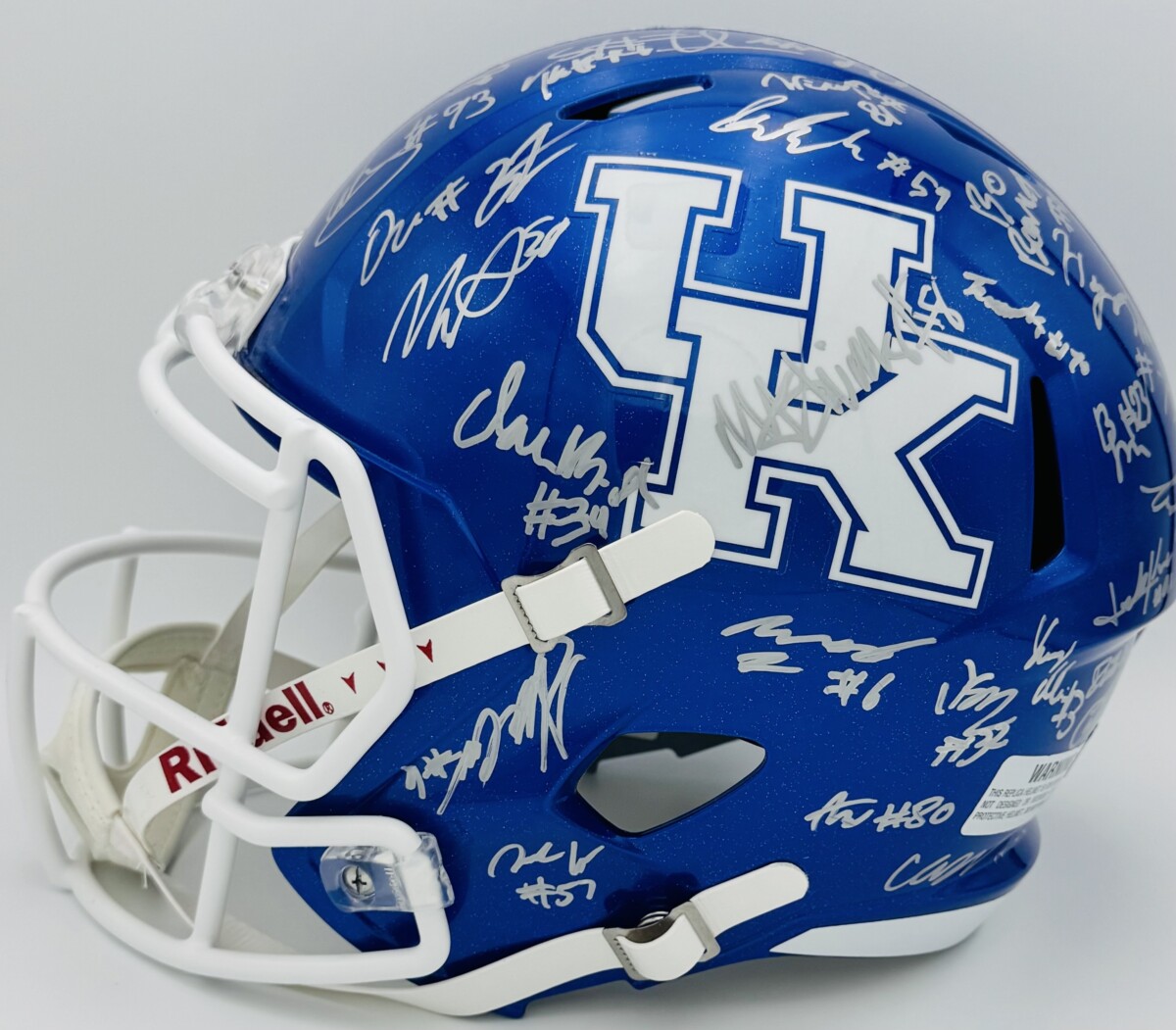 2026 Kentucky Signed Full Size Helmet Kenny Minchey Darby Price Autograph Bas J0 - Image 2
