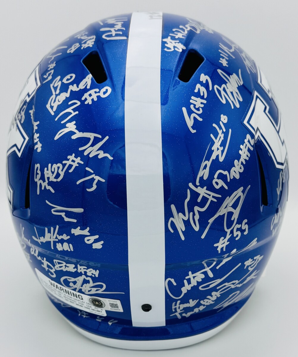 2026 Kentucky Signed Full Size Helmet Kenny Minchey Darby Price Autograph Bas J0 - Image 11