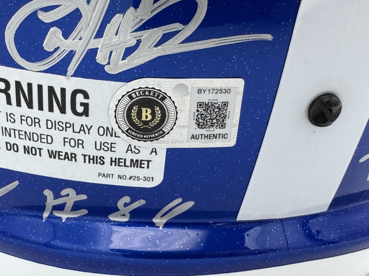 2026 Kentucky Signed Full Size Helmet Kenny Minchey Darby Price Autograph Bas J0 - Image 3