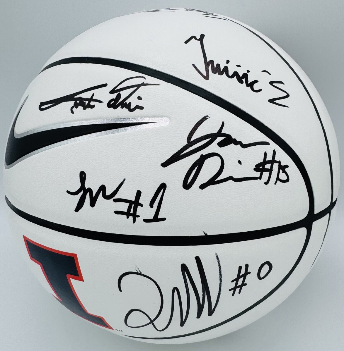 2026 Signed Illinois Fighting Illini Basketball David Mircovic Autograph Bas K3 - Image 5