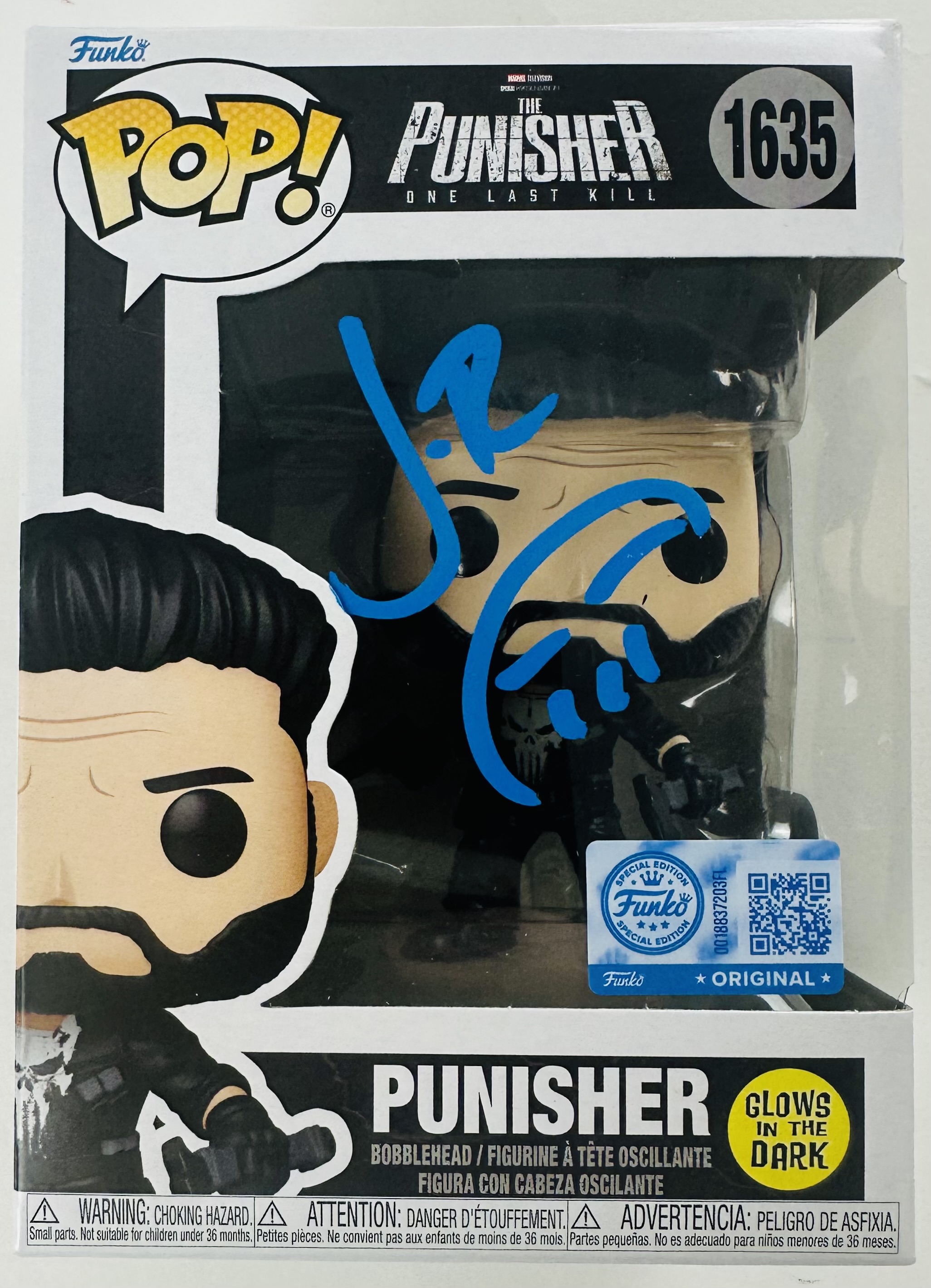 Jon Bernthal Signed The Punisher Glow in the Dark Funko 1635 Autograph BAS 247