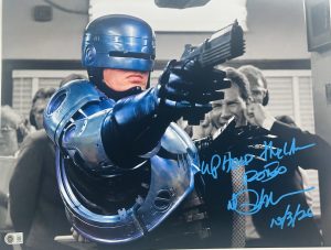 Signed Peter Weller Robocop 16x20 photo Autograph