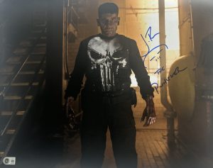 Jon Bernthal Signed 16x20 The Punisher Photo With Inscription Autograph BAS 181