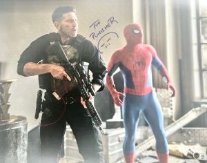 Jon Bernthal Signed Punisher 16x20 Photo Spider Man New Day Autograph BAS 179