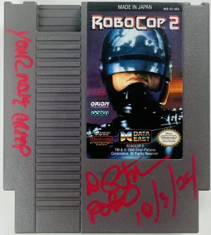 Peter Weller Signed Robocop 2 NES Cartridge Game Nintendo Autograph BAS 746