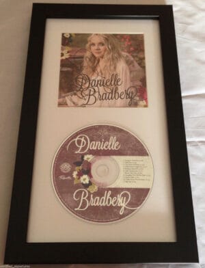 DANIELLE BRADBERY SIGNED FRAMED CD BOOKLET THE VOICE WINNER YOUNG IN AMERICA K1