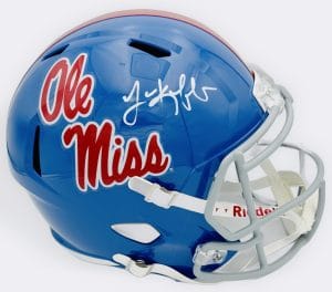 Lane Kiffin, Lane Kiffin autograph, Lane Kiffin signed helmet, Ole Miss Rebels, Ole Miss Rebels football, Ole Miss signed helmet, Rebels football memorabilia, Ole Miss football collectible, signed football helmet, NCAA football signed helmet, SEC football memorabilia, Rebels helmet autograph, college football coach autograph, Ole Miss memorabilia, full size replica helmet