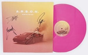Story of the Year signed Limited Edition A.R.S.O.N Vinyl Record Dan Marsala autograph BAS K87