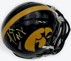Marvin McNutt, Marvin McNutt autograph, Marvin McNutt signed helmet, Iowa Hawkeyes, Iowa Hawkeyes football, Iowa mini helmet, Iowa signed mini helmet, Hawkeyes memorabilia, Iowa football collectible, Signed mini helmet, College football mini helmet, NCAA football memorabilia, Big Ten football memorabilia, Iowa wide receiver autograph, Hawkeyes signed helmet