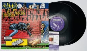 Snoop Dogg autograph, Snoop Dogg signed, Snoop Doggy Dogg autograph, Doggystyle album, Snoop Dogg vinyl signed, signed vinyl record, hip hop memorabilia, rap music autograph, West Coast rap collectible, G funk album, music memorabilia collectible, signed record album, vinyl record autograph, Snoop Dogg collectible