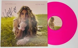 Alexandra Kay autograph, Alexandra Kay signed, Second Wind album, Alexandra Kay vinyl signed, pink vinyl record, country music autograph, country music memorabilia, signed vinyl record, female country artist collectible, music memorabilia collectible, signed record album, vinyl record autograph, Alexandra Kay collectible, country vinyl collectible
