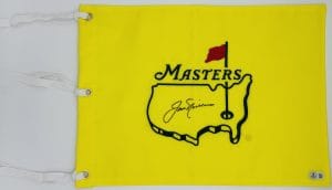 Jack Nicklaus autograph, Jack Nicklaus signed, Augusta Masters flag, Masters Tournament memorabilia, golf pin flag signed, signed golf flag, golf memorabilia collectible, PGA legend autograph, Masters golf collectible, Golden Bear autograph, Augusta golf flag, golf autograph collectible, Masters champion memorabilia, golf memorabilia, Jack Nicklaus collectible