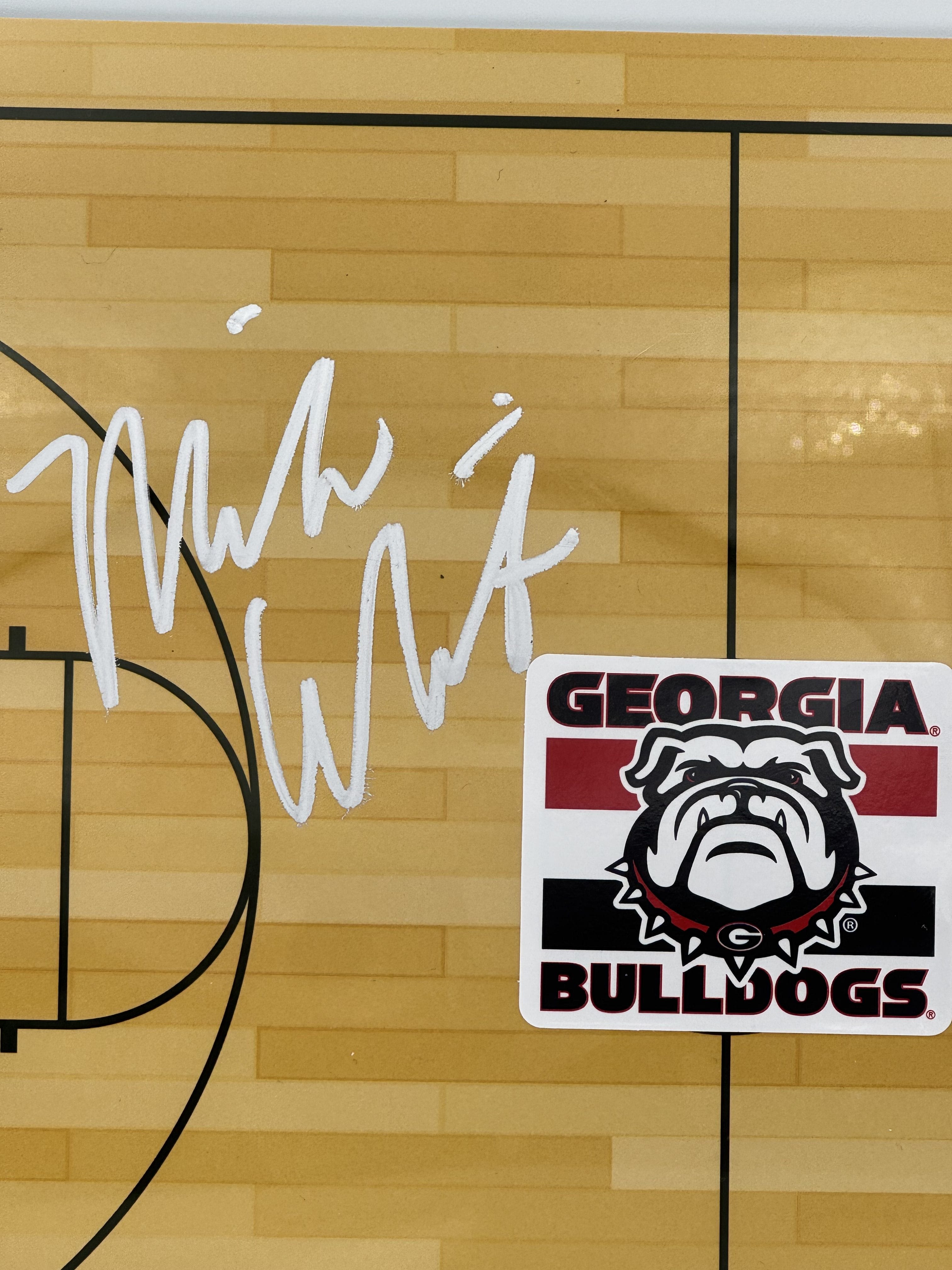 Coach Mike White Signed Georgia Bulldogs Elite Basketball Clipboard Beckett K07 - Image 2