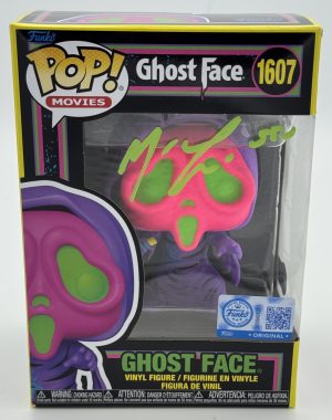 Matthew Lillard signed Ghostface Blacklight Funko 1607 Scream Stu Macher BAS 23