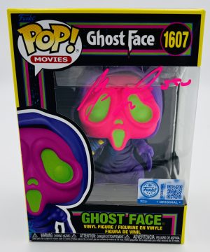 Matthew Lillard autograph, Matthew Lillard signed, Stu Macher autograph, Ghostface Funko Pop, Ghostface Blacklight Funko, Scream Funko Pop, horror Funko collectible, signed Ghostface Funko, slasher film collectible, Scream memorabilia collectible, horror movie collectible, Funko Pop autographed, Ghostface collectible, Scream fan collectible, horror movie autograph