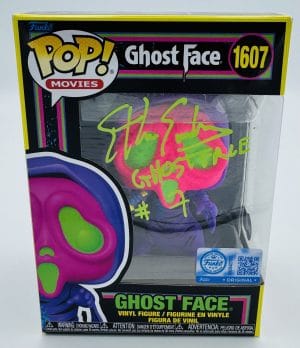 Ethan Embry autograph, Ethan Embry signed, Ghostface Funko Pop, Ghostface Blacklight Funko, Scream Funko Pop, horror Funko collectible, signed Ghostface Funko, slasher film collectible, Scream memorabilia collectible, horror movie collectible, Funko Pop autographed, Ghostface collectible, Scream fan collectible, horror movie autograph
