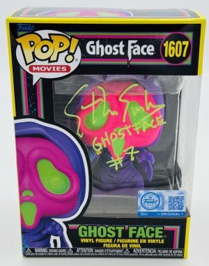 Ethan Embry autograph, Ethan Embry signed, Ghostface Funko Pop, Ghostface Blacklight Funko, Scream Funko Pop, horror Funko collectible, signed Ghostface Funko, slasher film collectible, Scream memorabilia collectible, horror movie collectible, Funko Pop autographed, Ghostface collectible, Scream fan collectible, horror movie autograph