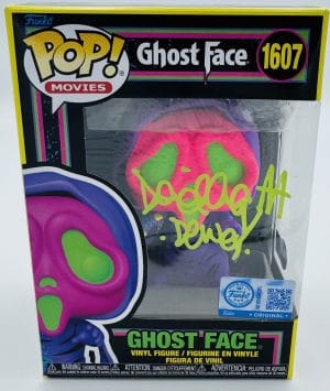 David Arquette autograph, David Arquette signed, Dewey Riley autograph, Funko Pop horror collectible, Ghostface Funko Pop, horror display collectible, horror memorabilia collectible, horror movie autograph, officially licensed Ghostface, rare Scream autograph, Scream 1996 collectible, Scream fan collectible, Scream signed memorabilia, signed Ghostface Funko, slasher film collectible