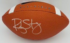 Ricky Stanzi autograph, Ricky Stanzi signed, Iowa Hawkeyes football, Iowa Hawkeyes signed football, Hawkeyes Nike football, official size football signed, Iowa football memorabilia, Big Ten football collectible, signed football NCAA, Hawkeyes collectible, college football memorabilia, Iowa quarterback autograph, signed sports football, Hawkeyes football collectible