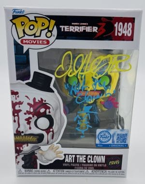 David Howard Thornton Signed Art The Clown Chase Funko 1948 Terrifier 3 BAS 606