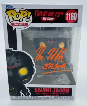 Kane Hodder autograph, Kane Hodder signed, Jason Voorhees autograph, Savini Jason Funko, Friday the 13th Funko, horror Funko collectible, signed Funko Pop, Savini Jason collectible, slasher film collectible, horror movie memorabilia, Jason collectible, Funko Pop autographed, Friday the 13th memorabilia, horror collectible, signed horror Funko