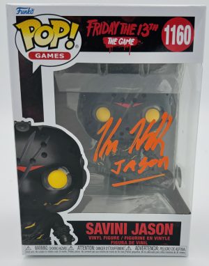 Kane Hodder autograph, Kane Hodder signed, Jason Voorhees autograph, Savini Jason Funko, Friday the 13th Funko, horror Funko collectible, signed Funko Pop, Savini Jason collectible, slasher film collectible, horror movie memorabilia, Jason collectible, Funko Pop autographed, Friday the 13th memorabilia, horror collectible, signed horror Funko