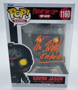 Kane Hodder autograph, Kane Hodder signed, Jason Voorhees autograph, Savini Jason Funko, Friday the 13th Funko, horror Funko collectible, signed Funko Pop, Savini Jason collectible, slasher film collectible, horror movie memorabilia, Jason collectible, Funko Pop autographed, Friday the 13th memorabilia, horror collectible, signed horror Funko