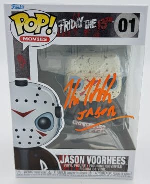 Kane Hodder autograph, Kane Hodder signed, Jason Voorhees autograph, Jason Funko Pop, Friday the 13th Funko, horror Funko collectible, signed Funko Pop, slasher film collectible, horror movie memorabilia, Jason collectible, Funko Pop autographed, Friday the 13th memorabilia, horror collectible, signed horror Funko