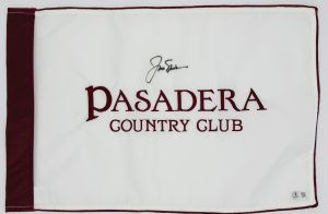 Jack Nicklaus autograph, Jack Nicklaus signed, Pasadera Country Club flag, golf pin flag signed, PGA memorabilia, golf memorabilia collectible, signed golf flag, Jack Nicklaus collectible, golf autograph collectible, country club flag signed, golf fan collectible, signed sports memorabilia, golf collectible, Monterey golf memorabilia