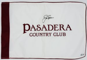 Jack Nicklaus autograph, Jack Nicklaus signed, Pasadera Country Club flag, golf pin flag signed, PGA memorabilia, golf memorabilia collectible, signed golf flag, Jack Nicklaus collectible, golf autograph collectible, country club flag signed, golf fan collectible, signed sports memorabilia, golf collectible, Monterey golf memorabilia