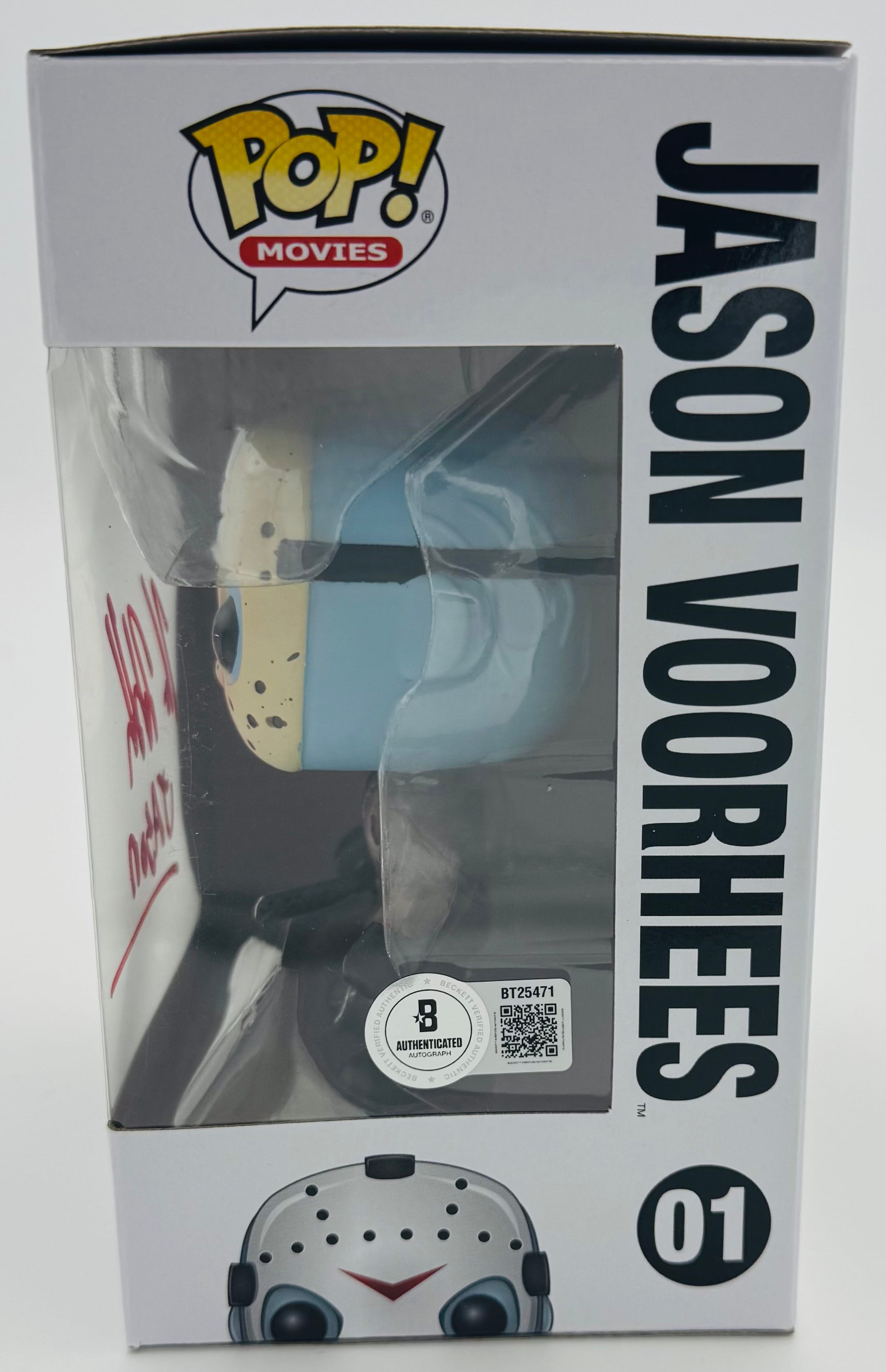 Kane Hodder Signed Jason Voorhees Funko 01 Friday The 13th Autograph BAS K471 - Image 2