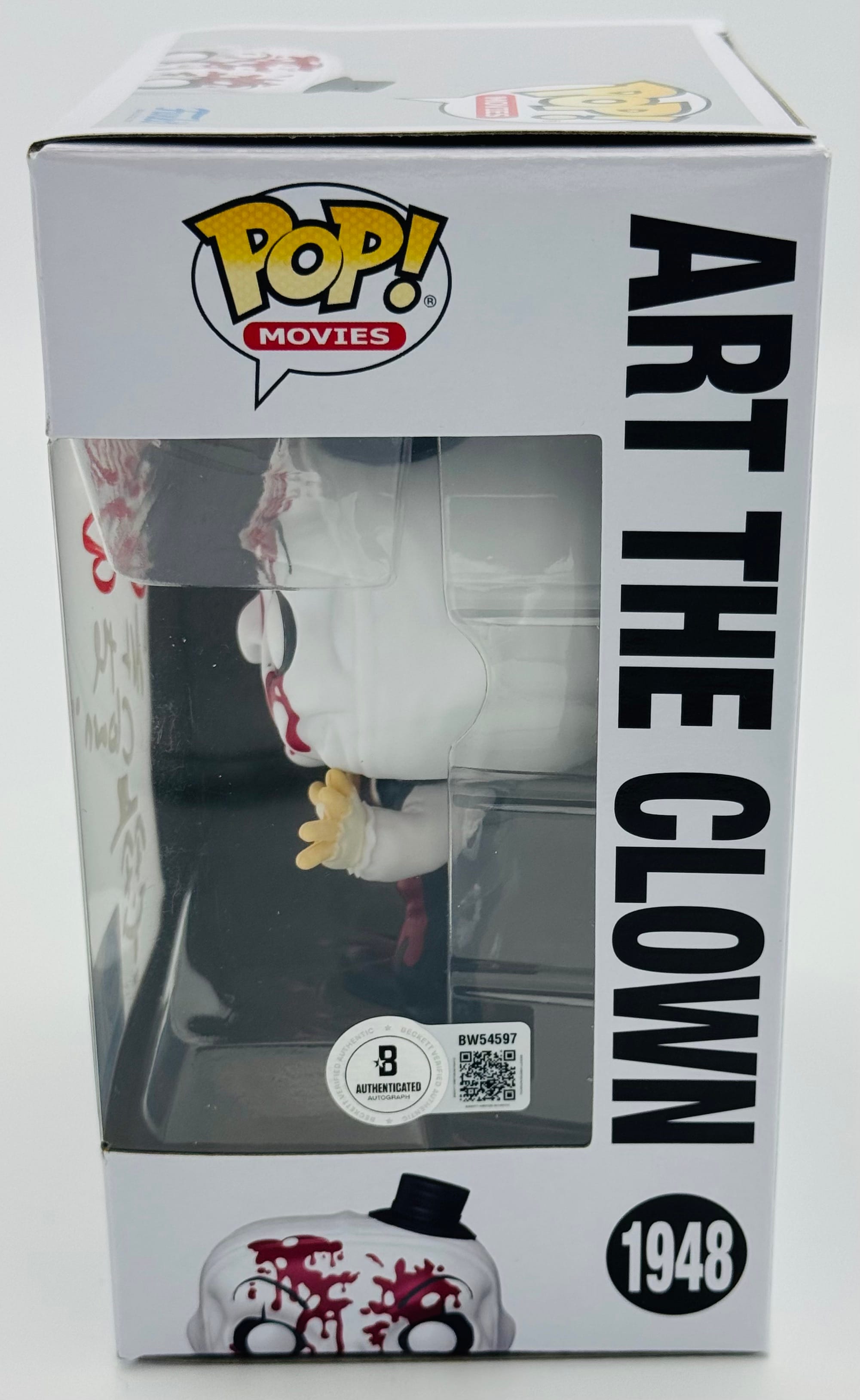 David Howard Thornton Signed Art The Clown Funko 1948 Terrifier 3 BAS K597 - Image 2