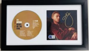 Ty Myers autograph, Ty Myers signed, Heavy On The Soul, Fame Studios Sessions, Ty Myers framed CD, signed CD display, country music autograph, country music memorabilia, framed music collectible, signed music display, country artist collectible, music memorabilia collectible, Beckett authenticated, BAS certified autograph, signed country memorabilia, Ty Myers collectible, framed autograph display, country music fan collectible, signed CD artwork, music room display