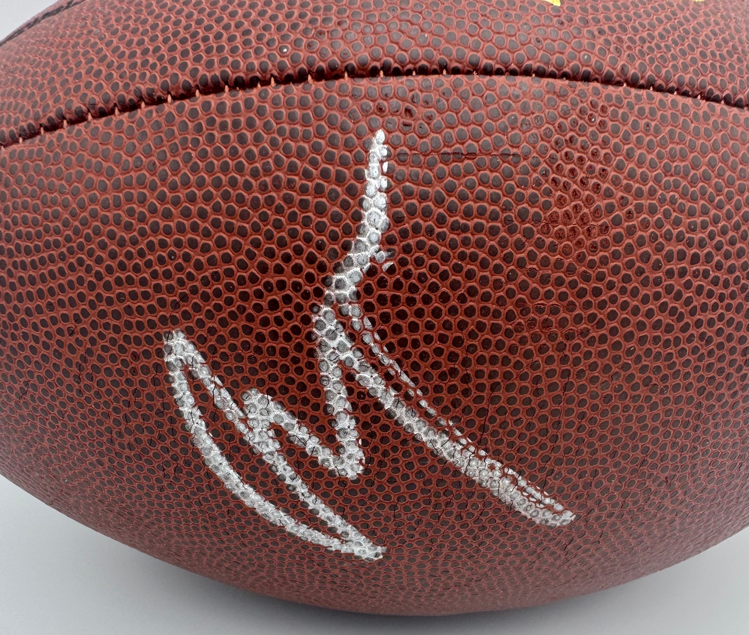 Anquan Boldin Signed NFL Football Baltimore Ravens Super Bowl XLVII PSA 3 - Image 2