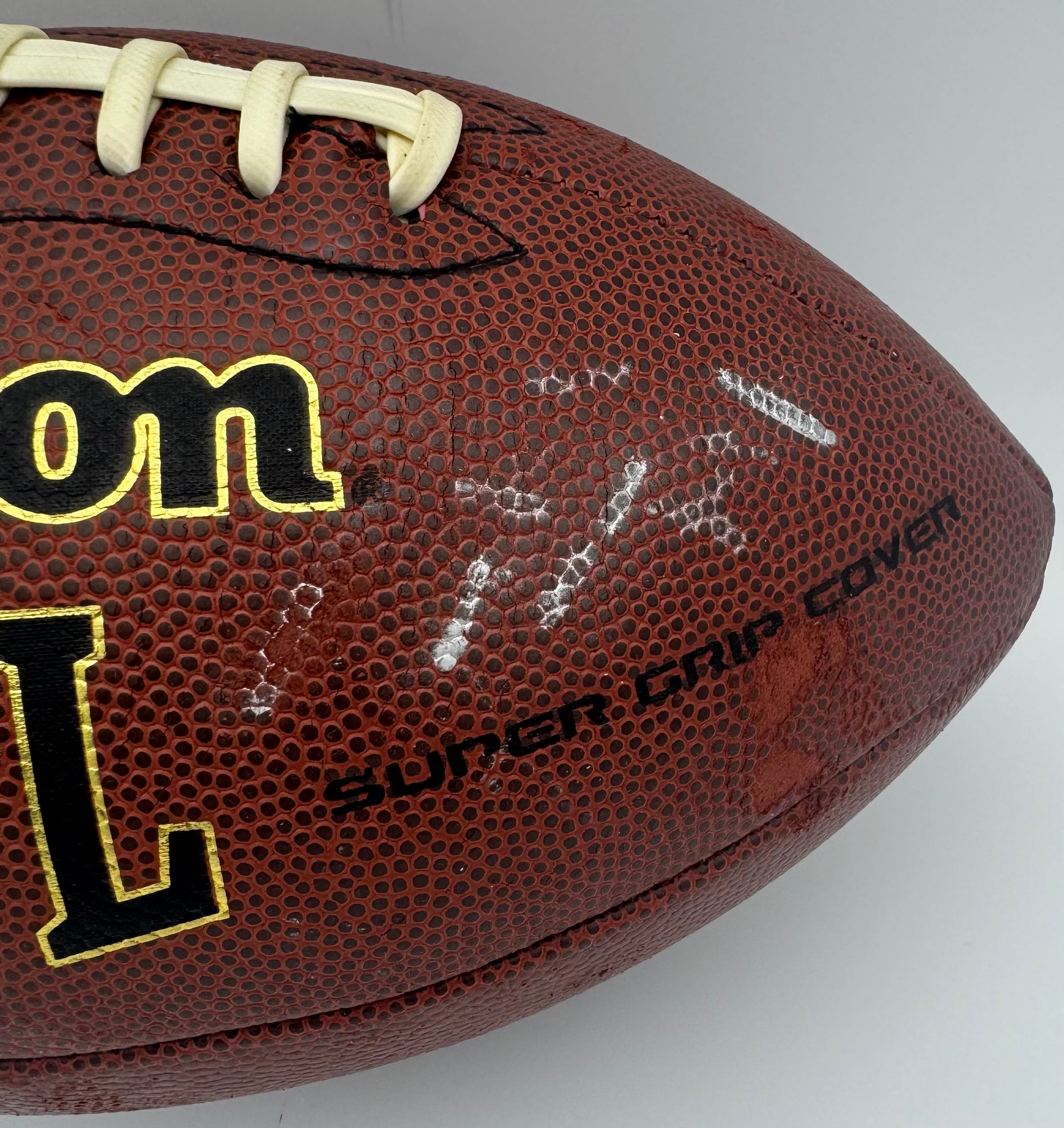 Anquan Boldin Signed NFL Football Baltimore Ravens Super Bowl XLVII PSA 3 - Image 6