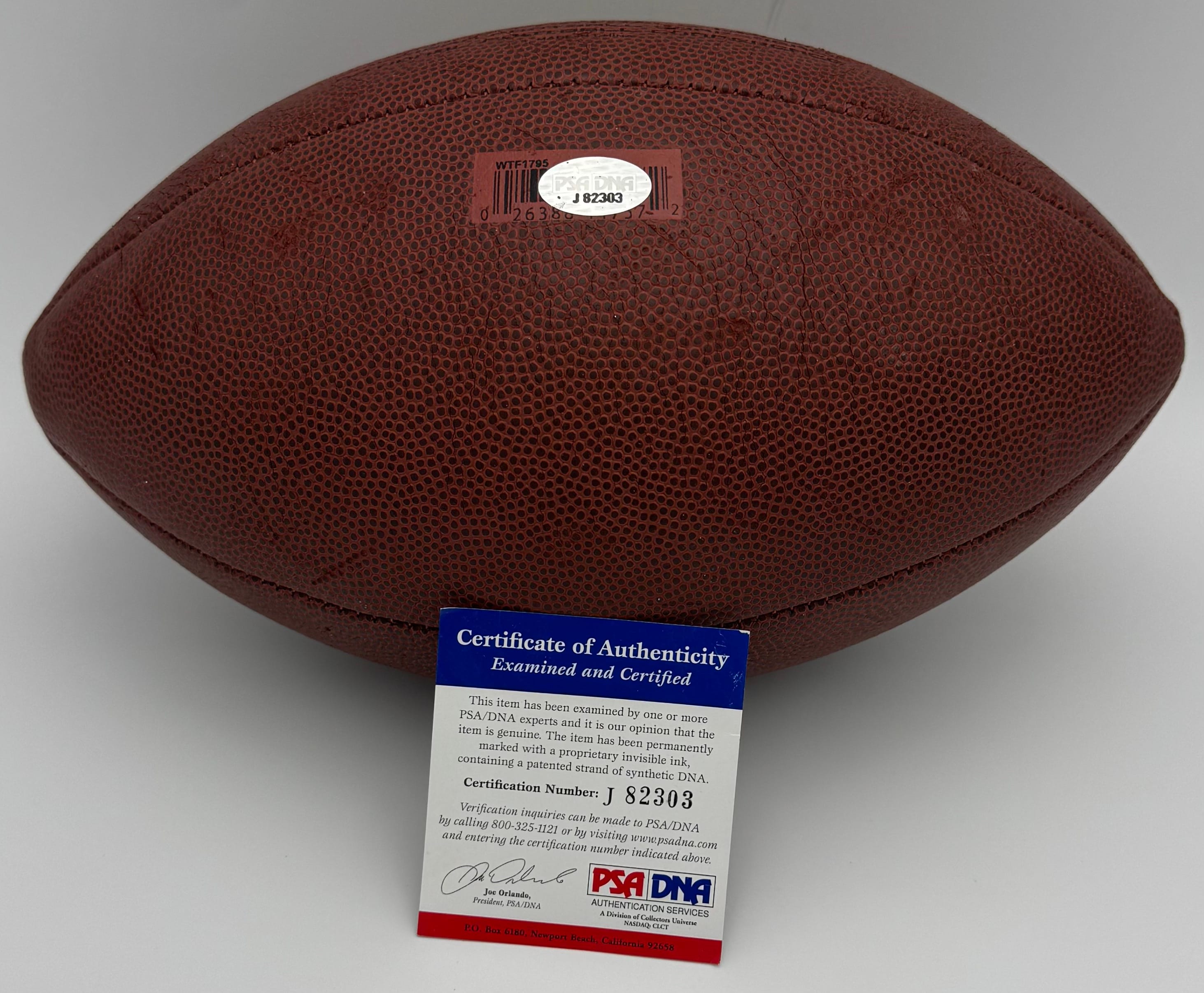 Anquan Boldin Signed NFL Football Baltimore Ravens Super Bowl XLVII PSA 3 - Image 3