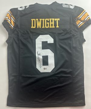 Tim Dwight autograph, Tim Dwight signed, Iowa Hawkeyes jersey, Iowa Hawkeyes signed jersey, custom game cut jersey, signed football jersey, Iowa football memorabilia, Big Ten football collectible, college football memorabilia, Hawkeyes collectible, Tim Dwight collectible, signed sports memorabilia, Iowa return specialist autograph, Hawkeyes football collectible