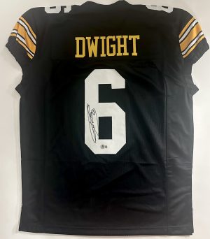 Tim Dwight autograph, Tim Dwight signed, Iowa Hawkeyes jersey, Iowa Hawkeyes signed jersey, custom game cut jersey, signed football jersey, Iowa football memorabilia, Big Ten football collectible, college football memorabilia, Hawkeyes collectible, Tim Dwight collectible, signed sports memorabilia, Iowa return specialist autograph, Hawkeyes football collectible