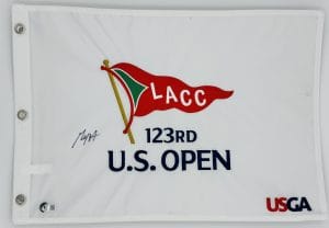 Max Homa, Max Homa autograph, Max Homa signed flag, U.S Open golf flag, US Open pin flag, PGA Tour memorabilia, golf signed flag, signed golf flag, major championship memorabilia, golf autograph collectible, golf pin flag, golf tournament flag, golf fan collectible, PGA golf memorabilia, signed golf memorabilia