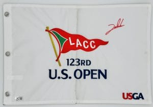 Jon Rahm, Jon Rahm autograph, Jon Rahm signed flag, US Open golf flag, U.S Open pin flag, PGA Tour memorabilia, Masters champion golfer, golf signed flag, signed golf flag, major championship memorabilia, golf autograph collectible, golf tournament flag, golf fan collectible, PGA golf memorabilia, signed golf memorabilia